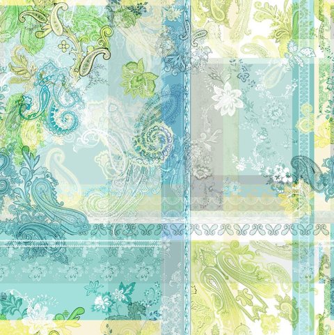 Aqua Patchwork