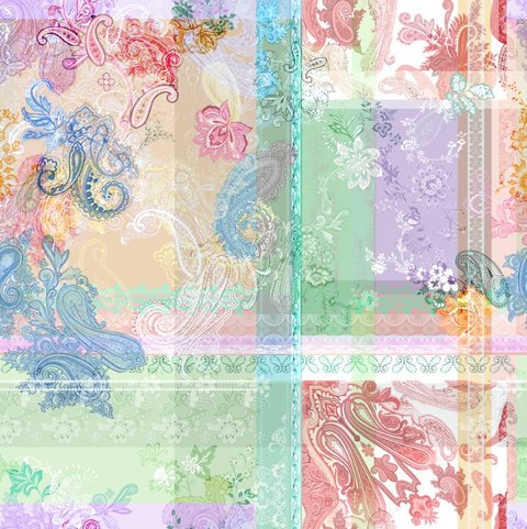 Aqua Patchwork