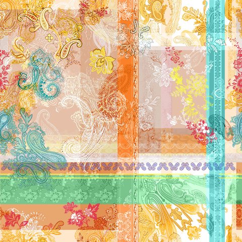 Aqua Patchwork